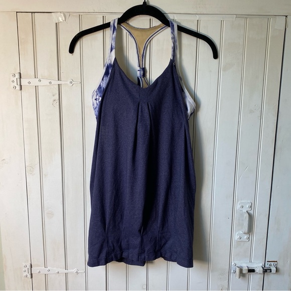 Lululemon Tops - Lululemon Women's Practice Freely Tank Top Size 6 Heathered Deep Indigo